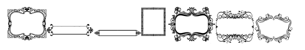 Vintage Frames font preview